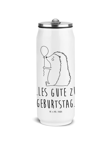 Mr. & Mrs. Panda Edelstahl Trinkflasche Igel Luftballon mit Spruch in Weiß