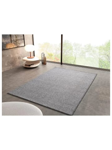 Atticgo Waschbarer Kurzflor-Teppich PETRA in silber