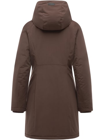ragwear Wintermantel Nasima Y in Dark Choco
