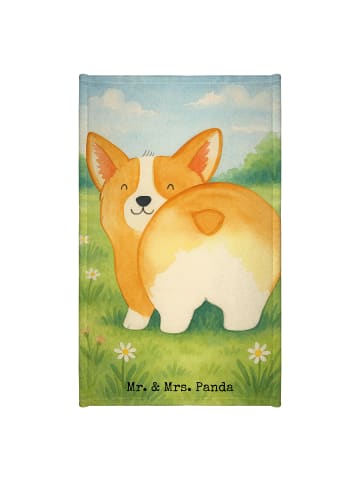 Mr. & Mrs. Panda Gästehandtücher Corgi Po Design ohne Spruch in Weiß