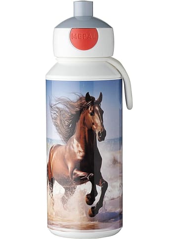 Mepal Trinkflasche Wasserflasche Pop-up Campus Wild Horse in Weiß