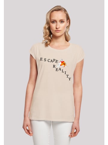 F4NT4STIC T-Shirt Alice im Wunderland Escape Reality Falling in Whitesand