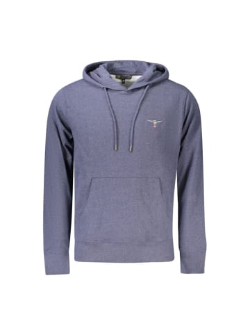 ACCADEMIA MILITARE Blau recycelt Baumwolle Herren mit Kapuze Sweatshirt