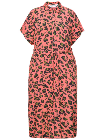 Studio Untold Hemdblusenkleid in flamingo