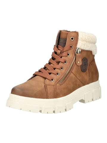 Stiefelette Cognac