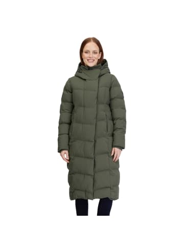 ragwear Pavla long Steppmantel in dark olive