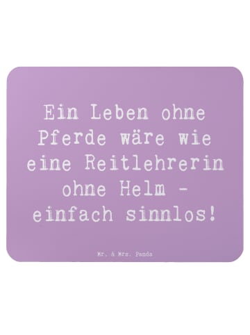 Mr. & Mrs. Panda Mouse Pad Spruch Reitlehrerin ohne Pferd mit Sp... in Lavendeltraum