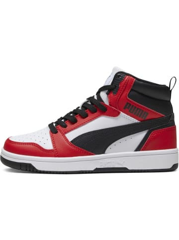 Puma Kinder Sneaker "Rebound V6 Mid Jr" in Weiß