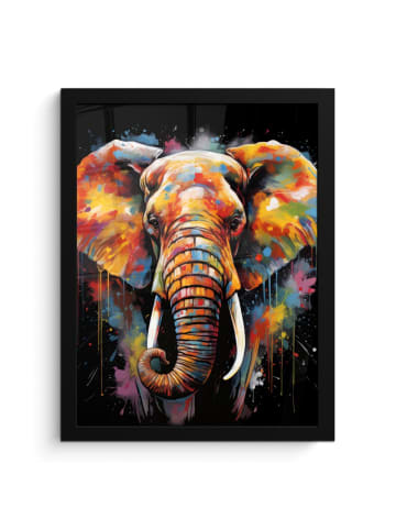 MuchoWow Poster mit Leiste Elefant (BxH)