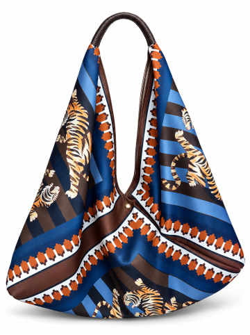 collezione alessandro Schultertasche " Sacca Tigri " in blau