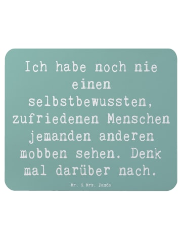 Mr. & Mrs. Panda Mauspad Spruch Mobbing bewältigen mit Spruch in Meeresbrise