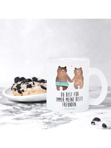 Mr. & Mrs. Panda Tasse Bär Freundin mit Spruch in Transparent