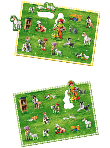 Schmidt Spiele Playmobil 2er Set Wirbel auf dem Bauernhof + Piratenschiffe in mehrfarbig