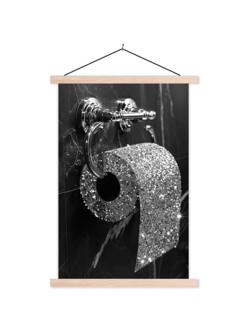 MuchoWow Poster mit Leiste Toilettenpapier (BxH)