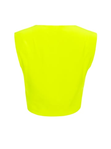 Winshape Functional Light Cropped Top AET115 in neon gelb