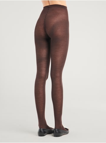 Wolford Merino-Strumpfhose in Soft cacao