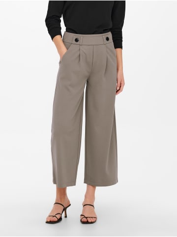 JACQUELINE de YONG Hose Wide Fit Ankle Pants Flare Culotte Cropped Pants in Braun-2