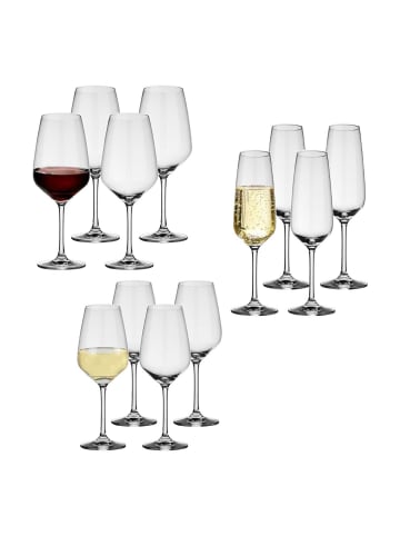 Villeroy & Boch 12er Set Wein- und Sektgläser Voice Basic in transparent