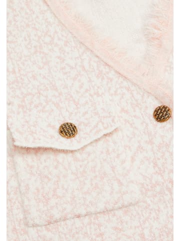 zitha Damen Ärmellose Jacke in Rosa Wollweiss