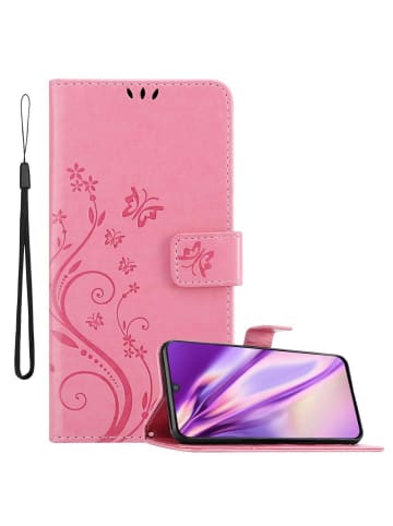 cadorabo Hülle für Samsung Galaxy M30 / A40s Blumen Design in FLORAL ROSA