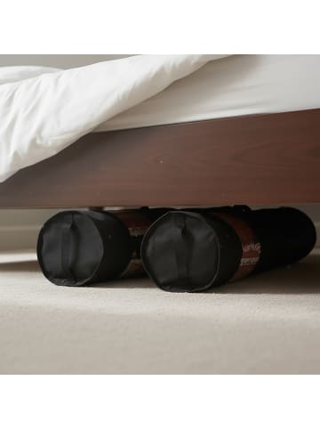 relaxdays 2 x Geschenkpapier Aufbewahrung in Schwarz - (H)85 x Ø 17 cm