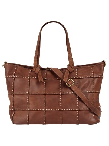 Samantha Look Shopper echt Leder in cognac