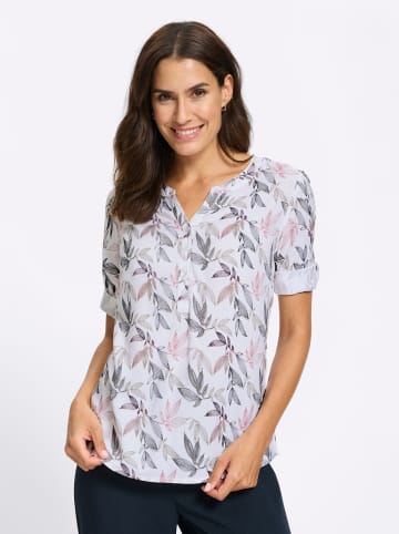 WITT WEIDEN Druckbluse in ecru-marine-bedruckt