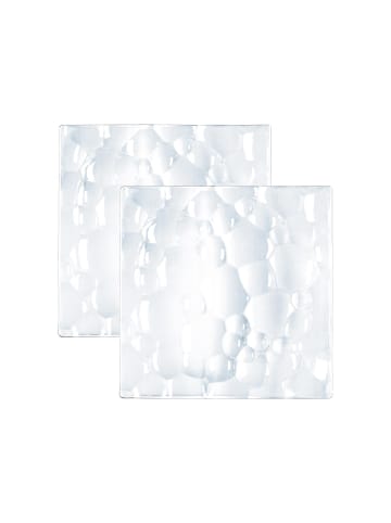 Nachtmann 2er Set Platte quadratisch Sphere 21 x 21 cm transparent in transparent