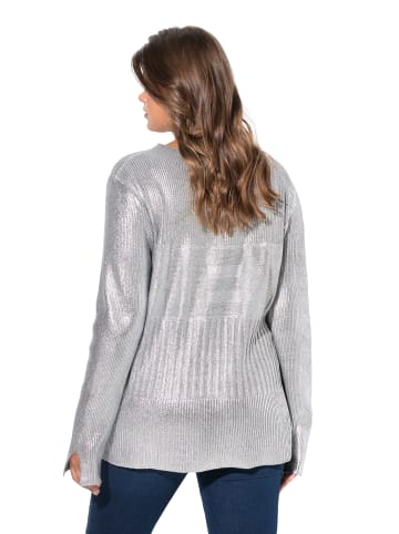 LAURASØN Pullover in grau melange