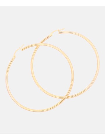 Diamant L'éternel Creolen aus 375 Gelbgold