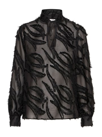 b.young Langarmbluse BYHALLIE BLOUSE 20815855 moderne Langarmbluse im Casualdesign in black denim