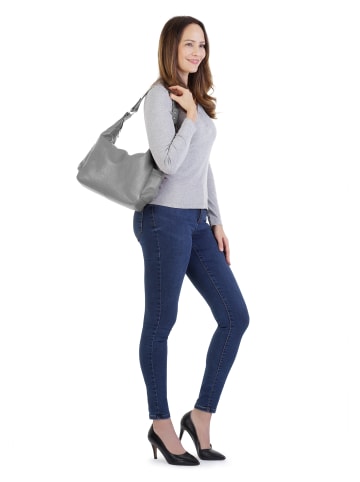 Samantha Look Shopper echt Leder in grau