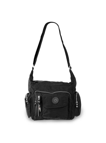 Bag Street Schultertasche Nylon schwarz ca. 30cm