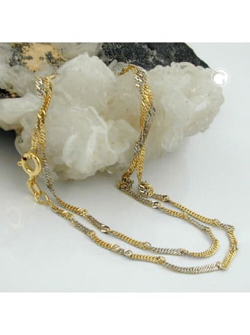 Gallay Kette 1,8mm 9Kt GOLD 45cm in bicolor