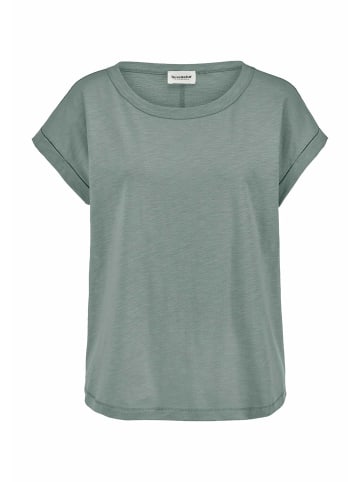 Hessnatur Hessnatur Light Slub T-Shirt Relaxed aus reiner Bio-Baumwolle in mattgrün