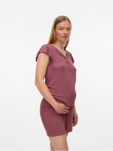 mama licious Schlafanzug Set in Rose Brown