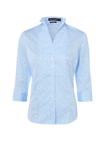 Franco Callegari Bluse in hellblau weiß - 0079