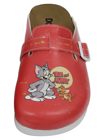 Dogo Comfie Hausschuhe - Tom & Jerry WB 41 in Rot
