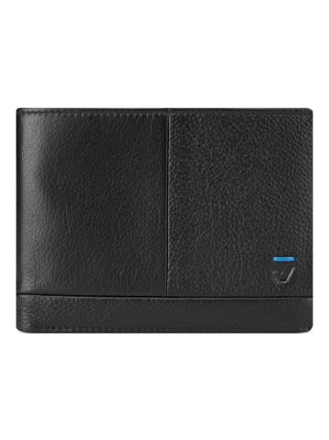Roncato Trial DLX Geldbörse RFID Schutz Leder 12.5 cm in nero