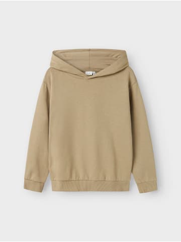 name it Kapuzenpullover angerauter Sweatstoff Regular Fit in Beige-2