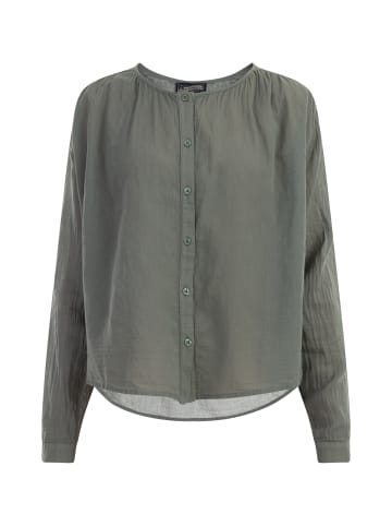 DreiMaster Damen Langarmbluse in Oliv
