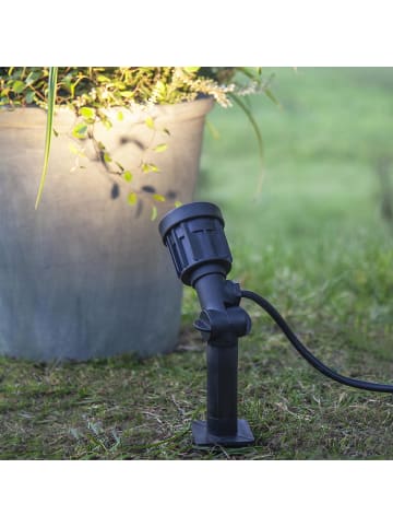 STAR Trading LED Garten Spot ,Outdoor LED Spotlight', Netzbetrieb, schwarz, IP65, H