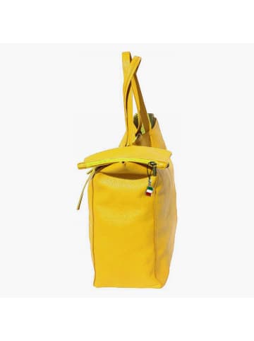 Florence Florence Shopper, Schultertasche Leder gelb ca. 30cm