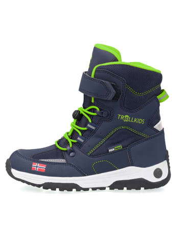 Trollkids Winter Schuhe "Lofoten XT" in Marineblau / Vipergrün