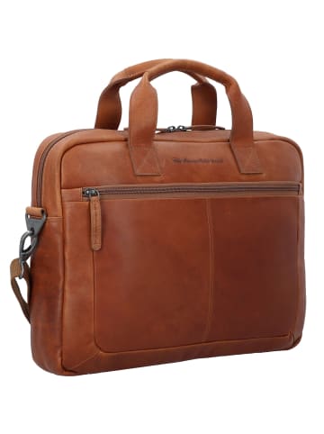 The Chesterfield Brand Wax Pull Up Aktentasche Leder 40 cm Laptopfach cognac