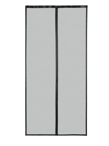 HOBERG Moskitonetz Tür 100x210cm schwarz mit Magnetvers. für Tür Schwarz