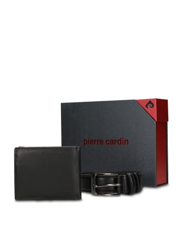 Pierre Cardin Geldbörsen- und Gürtel-Set in BLACK
