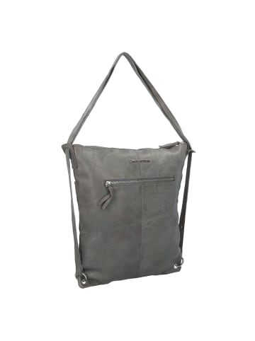 TASCHENDIEB Kohlmarkt 3 Schultertasche Leder 33 cm in beton