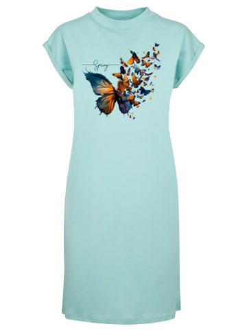 F4NT4STIC T-Shirt Kleid Schmetterling Frühling in Bluemint