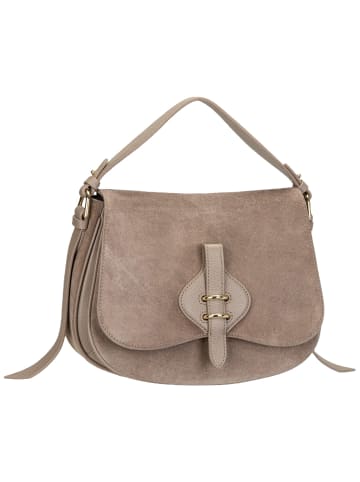 COCCINELLE Bodybag Mavery Suede Bi in Warm Taupe/Warm Taupe
